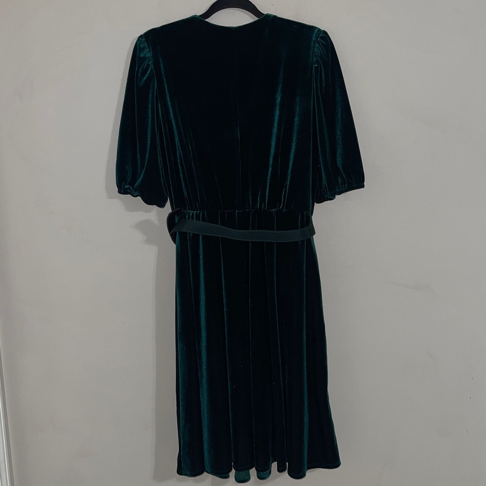 Lane Bryant  Velour Crossover Fit & Flare Dress 14/16 - Picture 8 of 10
